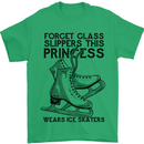 This Princess Wears Ice Skates Skater Funny Mens T-Shirt 100% Cotton Irish Green