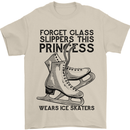 This Princess Wears Ice Skates Skater Funny Mens T-Shirt 100% Cotton Sand