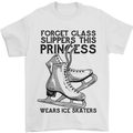 This Princess Wears Ice Skates Skater Funny Mens T-Shirt 100% Cotton White