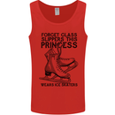 This Princess Wears Ice Skates Skater Funny Mens Vest Tank Top Red