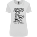 This Princess Wears Ice Skates Skater Funny Womens Wider Cut T-Shirt White