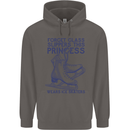 This Princess Wears Ice Skates Skater Mens 80% Cotton Hoodie Charcoal