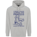 This Princess Wears Ice Skates Skater Mens 80% Cotton Hoodie Sports Grey