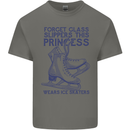 This Princess Wears Ice Skates Skater Mens Cotton T-Shirt Tee Top Charcoal