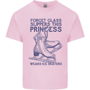 This Princess Wears Ice Skates Skater Mens Cotton T-Shirt Tee Top Light Pink