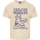 This Princess Wears Ice Skates Skater Mens Cotton T-Shirt Tee Top Natural