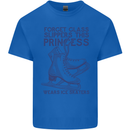 This Princess Wears Ice Skates Skater Mens Cotton T-Shirt Tee Top Royal Blue