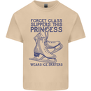 This Princess Wears Ice Skates Skater Mens Cotton T-Shirt Tee Top Sand