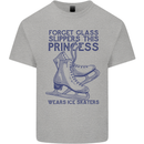 This Princess Wears Ice Skates Skater Mens Cotton T-Shirt Tee Top Sports Grey