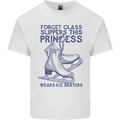 This Princess Wears Ice Skates Skater Mens Cotton T-Shirt Tee Top White