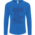 This Princess Wears Ice Skates Skater Mens Long Sleeve T-Shirt Royal Blue