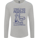 This Princess Wears Ice Skates Skater Mens Long Sleeve T-Shirt Sports Grey