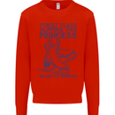 This Princess Wears Ice Skates Skater Mens Sweatshirt Jumper Bright Red