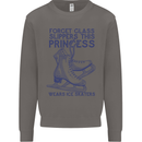 This Princess Wears Ice Skates Skater Mens Sweatshirt Jumper Charcoal