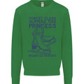 This Princess Wears Ice Skates Skater Mens Sweatshirt Jumper Irish Green