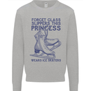This Princess Wears Ice Skates Skater Mens Sweatshirt Jumper Sports Grey
