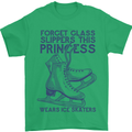 This Princess Wears Ice Skates Skater Mens T-Shirt 100% Cotton Irish Green
