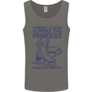 This Princess Wears Ice Skates Skater Mens Vest Tank Top Charcoal