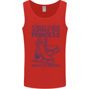 This Princess Wears Ice Skates Skater Mens Vest Tank Top Red