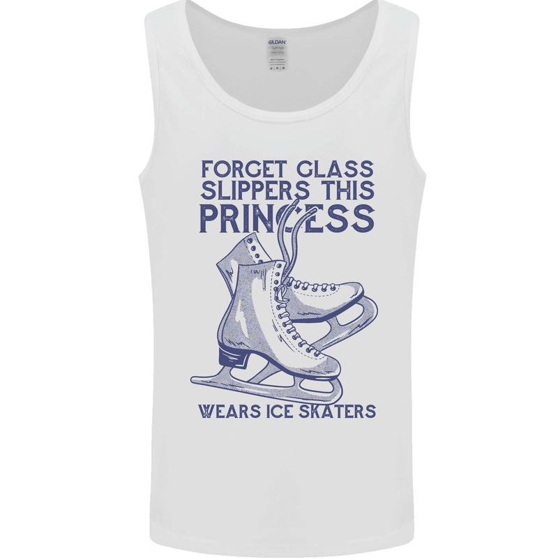 This Princess Wears Ice Skates Skater Mens Vest Tank Top White