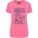 This Princess Wears Ice Skates Skater Womens Wider Cut T-Shirt Azalea
