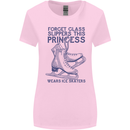 This Princess Wears Ice Skates Skater Womens Wider Cut T-Shirt Light Pink