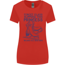 This Princess Wears Ice Skates Skater Womens Wider Cut T-Shirt Red