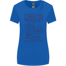 This Princess Wears Ice Skates Skater Womens Wider Cut T-Shirt Royal Blue