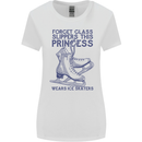 This Princess Wears Ice Skates Skater Womens Wider Cut T-Shirt White