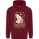 This is My Easter Pyjama Shirt Mens 80% Cotton Hoodie Maroon