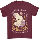 This is My Easter Pyjama Shirt Mens T-Shirt 100% Cotton Maroon