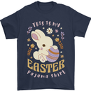 This is My Easter Pyjama Shirt Mens T-Shirt 100% Cotton Navy Blue