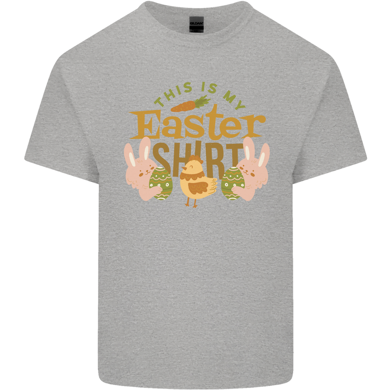 This is My Easter Shirt Mens Cotton T-Shirt Tee Top Sports Grey