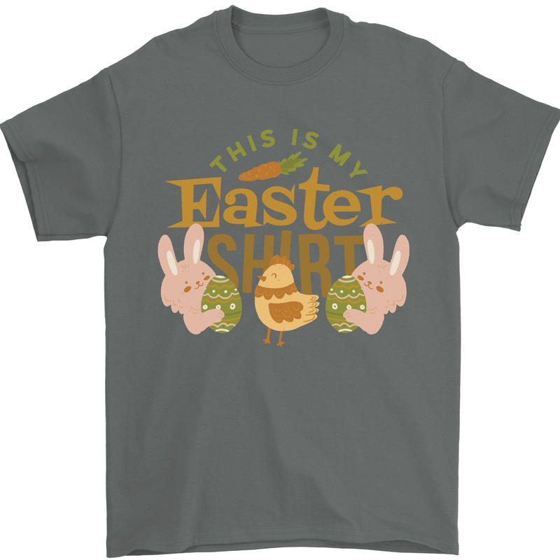 This is My Easter Shirt Mens T-Shirt 100% Cotton Charcoal