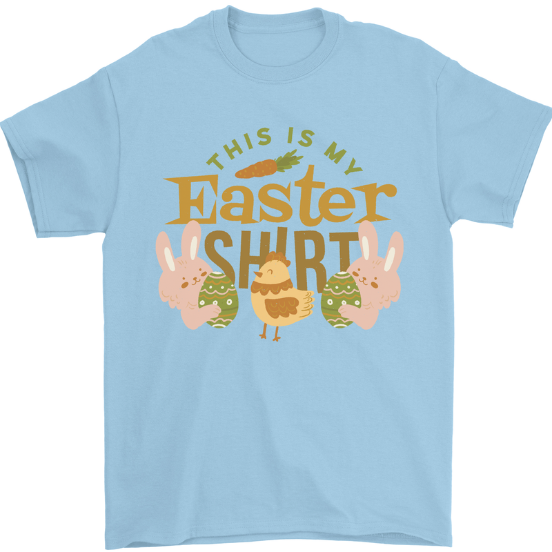 This is My Easter Shirt Mens T-Shirt 100% Cotton Light Blue