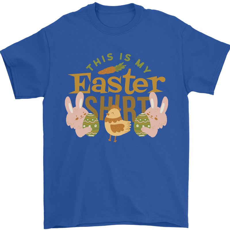 This is My Easter Shirt Mens T-Shirt 100% Cotton Royal Blue