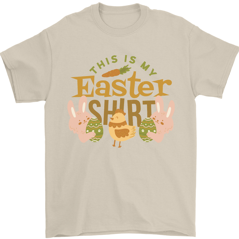 This is My Easter Shirt Mens T-Shirt 100% Cotton Sand