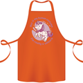 This is My Unicorn Costume Fancy Dress Outfit Cotton Apron 100% Organic Orange