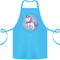 This is My Unicorn Costume Fancy Dress Outfit Cotton Apron 100% Organic Turquoise