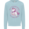 This is My Unicorn Costume Fancy Dress Outfit Kids Sweatshirt Jumper Light Blue