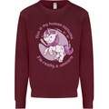 This is My Unicorn Costume Fancy Dress Outfit Kids Sweatshirt Jumper Maroon