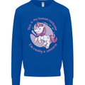 This is My Unicorn Costume Fancy Dress Outfit Kids Sweatshirt Jumper Royal Blue