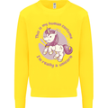 This is My Unicorn Costume Fancy Dress Outfit Kids Sweatshirt Jumper Yellow