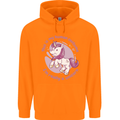 This is My Unicorn Costume Fancy Dress Outfit Mens 80% Cotton Hoodie Orange