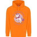 This is My Unicorn Costume Fancy Dress Outfit Mens 80% Cotton Hoodie Orange