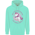 This is My Unicorn Costume Fancy Dress Outfit Mens 80% Cotton Hoodie Peppermint