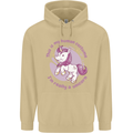 This is My Unicorn Costume Fancy Dress Outfit Mens 80% Cotton Hoodie Sand