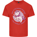 This is My Unicorn Costume Fancy Dress Outfit Mens Cotton T-Shirt Tee Top Red
