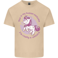 This is My Unicorn Costume Fancy Dress Outfit Mens Cotton T-Shirt Tee Top Sand