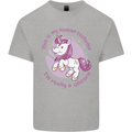 This is My Unicorn Costume Fancy Dress Outfit Mens Cotton T-Shirt Tee Top Sports Grey